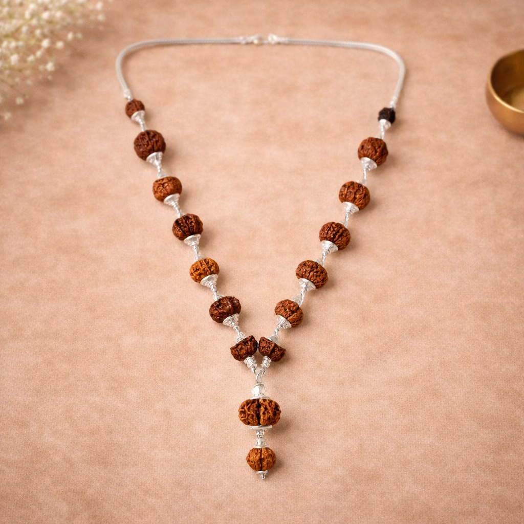 1-14 Mukhi Rudrakasha Mala(Siddha Mala With 1 Mukhi Sawar Rudrakasha)